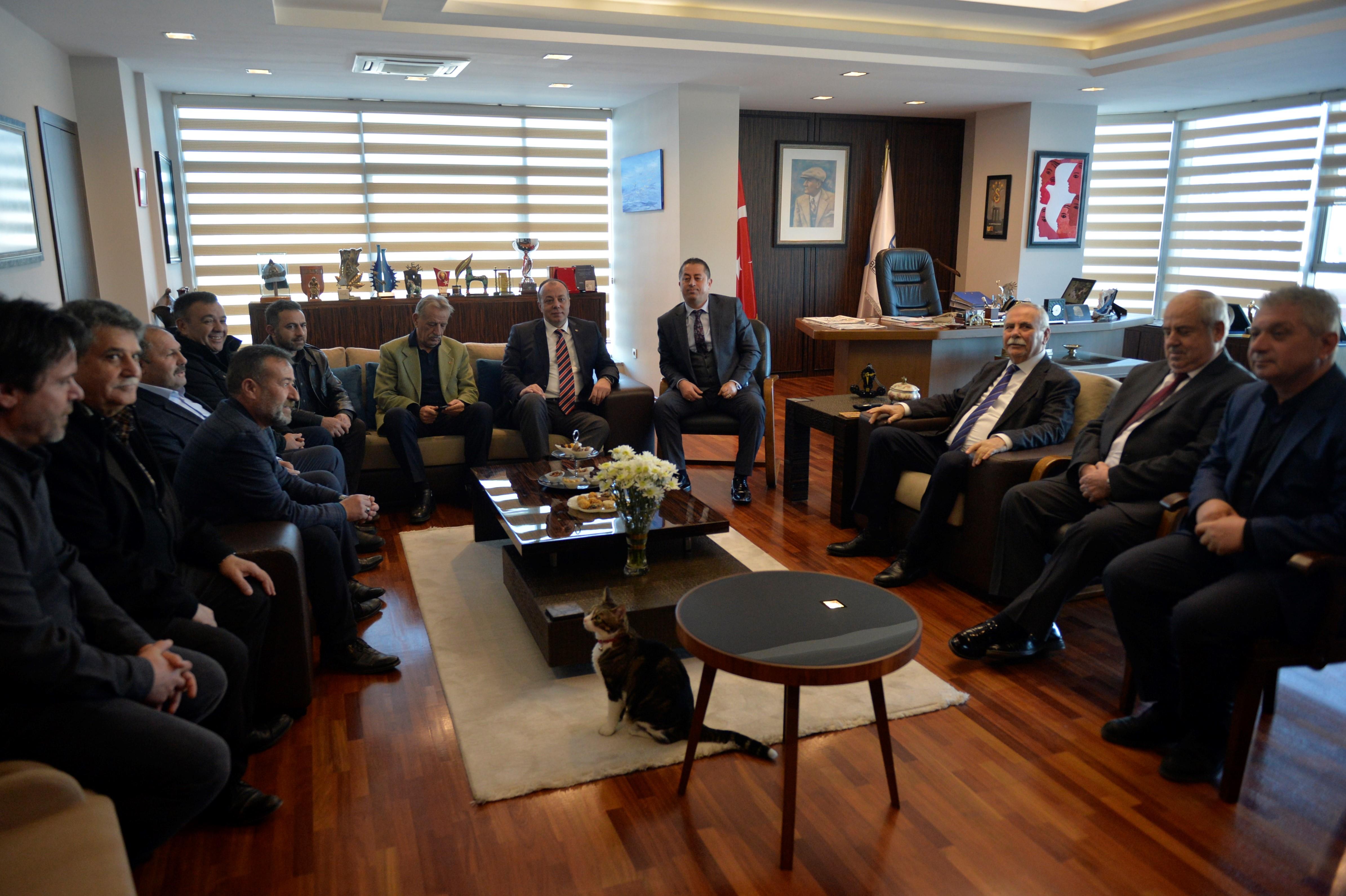 Başkan Gökhan Esnaf Odaları ve ÇTSO Yönetimi İle Toplantılara Devam Ediyor…