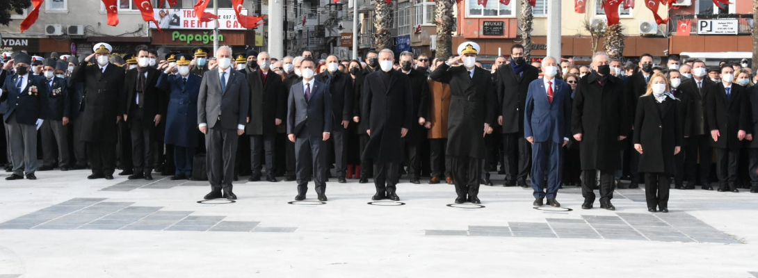 18 Mart Törenleri Atatürk Anıtına Sunulan Çelenkler İle Başladı