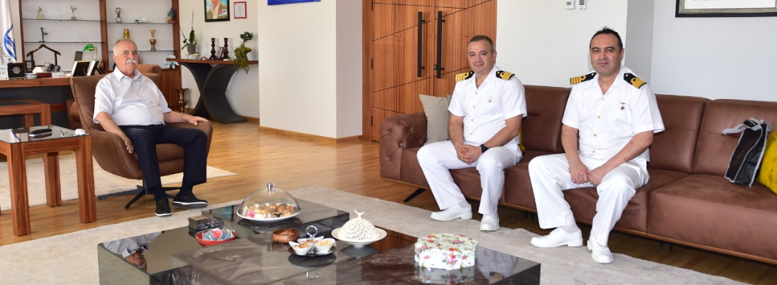 Çanakkale Deniz Hava Üs Komutanı Dz. Alb. Öztekin'den Başkan Gökhan'a Ziyaret
