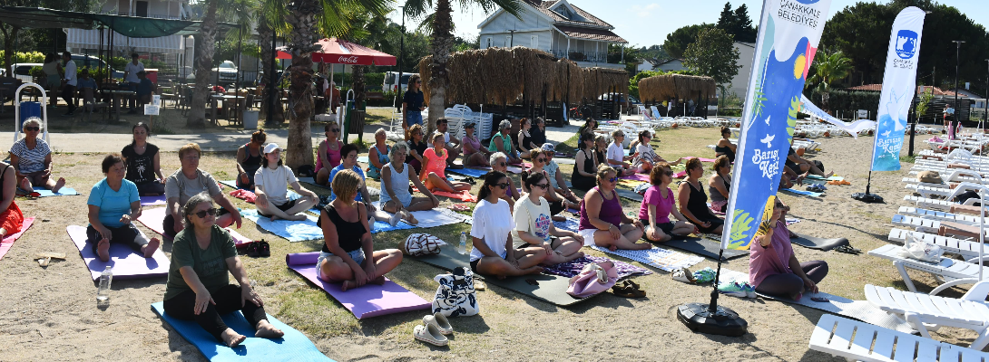 Dardanos'ta Açık Hava Yoga Etkinlikleri Başladı
