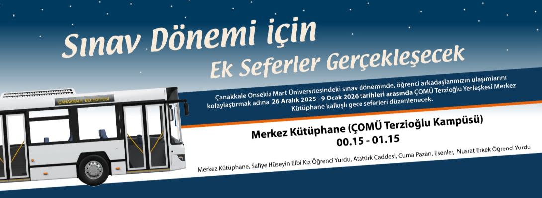 Sınav Dönemi için Ek Seferler Gerçekleşecek