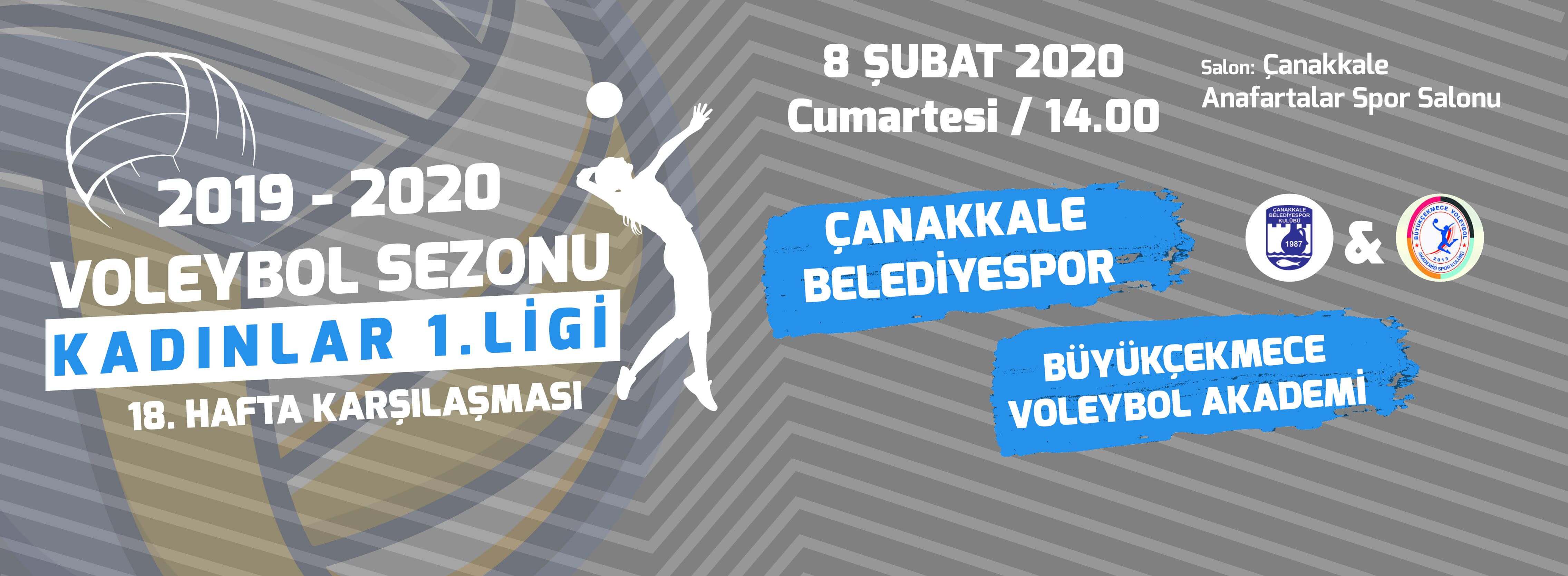 Çanakkale Belediyespor, Büyükçekmece Voleybol Akademi'yi Ağırlıyor!