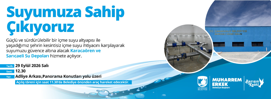 Karacaören ve Sarıcaeli Su Depoları Açılıyor