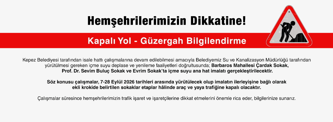 Kapalı Yol Bilgilendirme