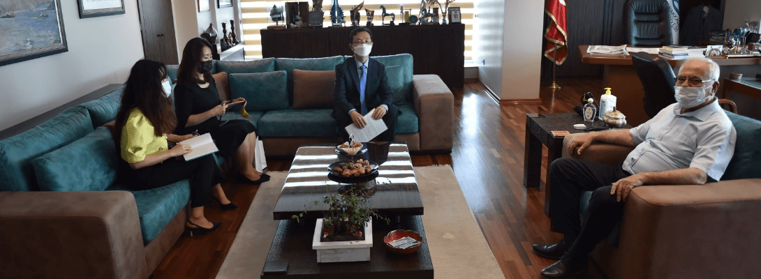 Kore İstanbul Başkonsolosu Woo'dan Başkan Gökhan'a Ziyaret