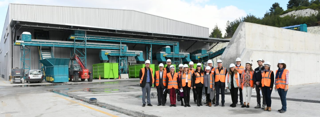 Çanakkale Belediyesi Heyeti Mekanik ve Biyolojik Ayrıştırma Tesisini Ziyaret Etti