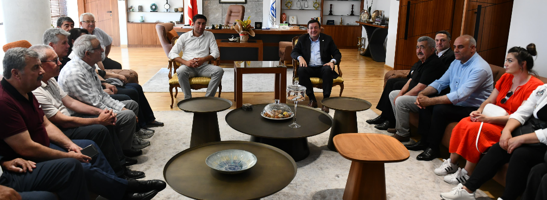 CHP Ezine İlçe Yönetiminden Başkan Erkek'e Ziyaret