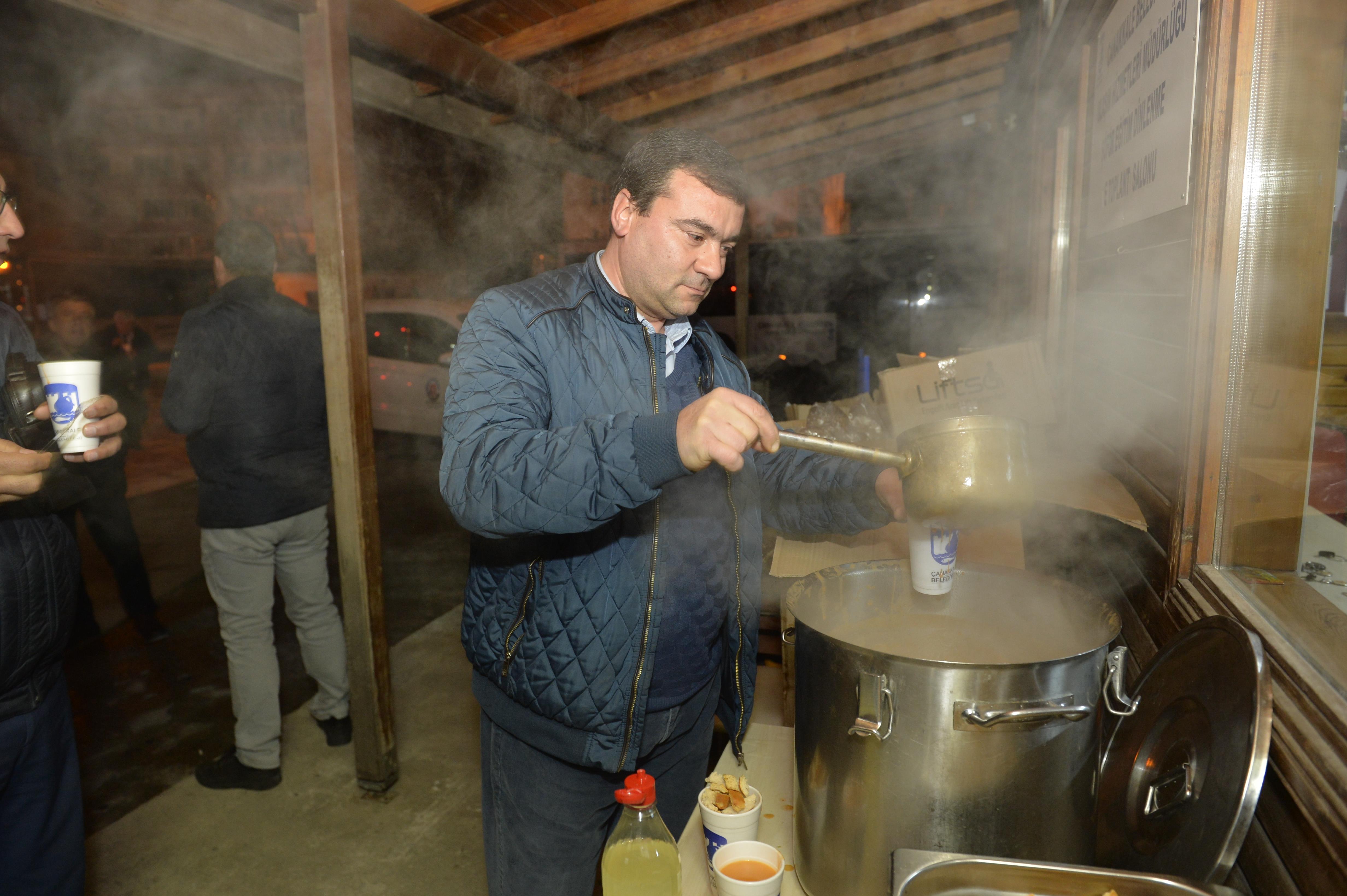 Toplu Taşımada Görev Yapan Şoförlere Sıcak Çorba İkramı…