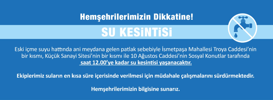 Su Kesintisi!