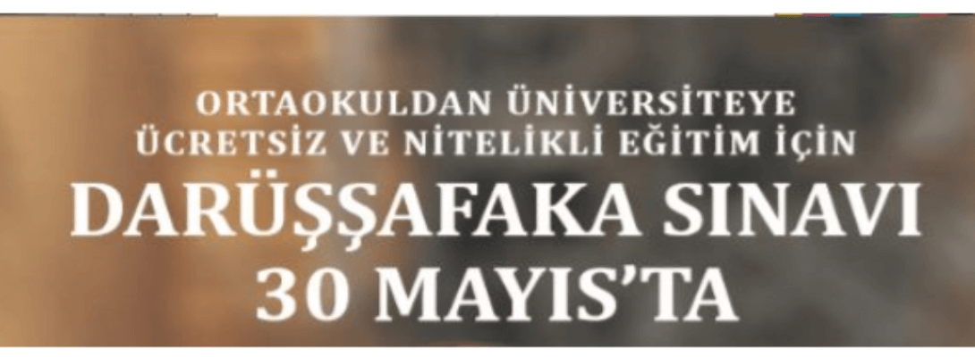 Darüşşafaka Sınavı 30 Mayıs'ta 28 İlde Yapılacak