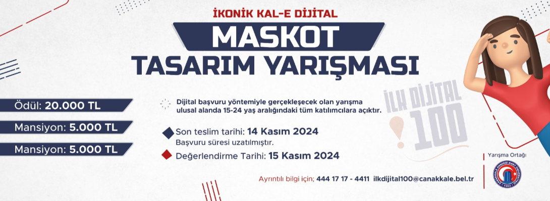 Kal-e Dijital Maskot Tasarımı Yarışması Başvuruları 14 Kasım'a Kadar Uzatıldı