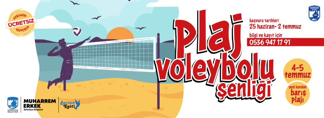 Plaj Voleybolu Şenliği Başlıyor