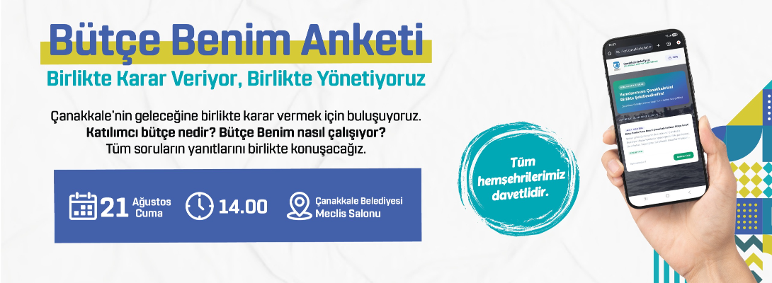 “Bütçe Benim Anketi” için Bilgilendirme Toplantısı Düzenlenecek