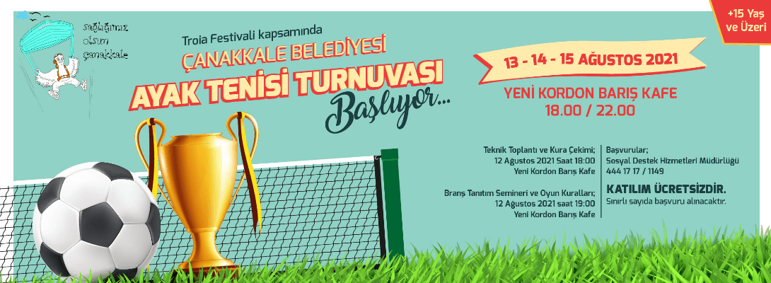 Ayak Tenisi Turnuvası Başlıyor