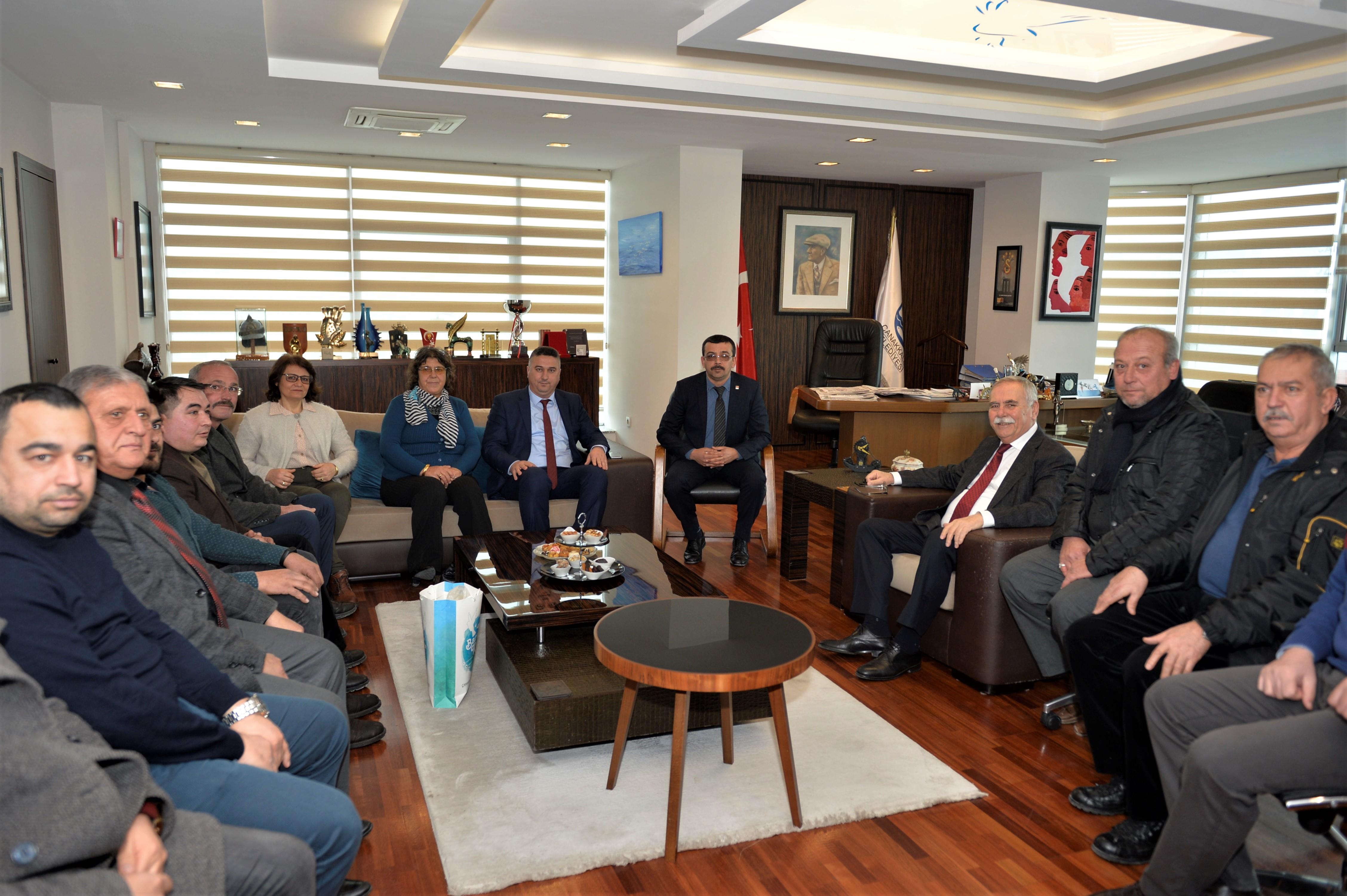 CHP Ayvacık Yönetimi ve Belediye Başkan Adayı Bayram'dan Başkan Gökhan'a Ziyaret…