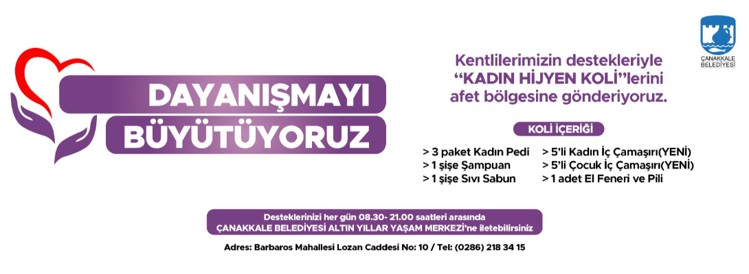 Dayanışmayı Büyütüyoruz