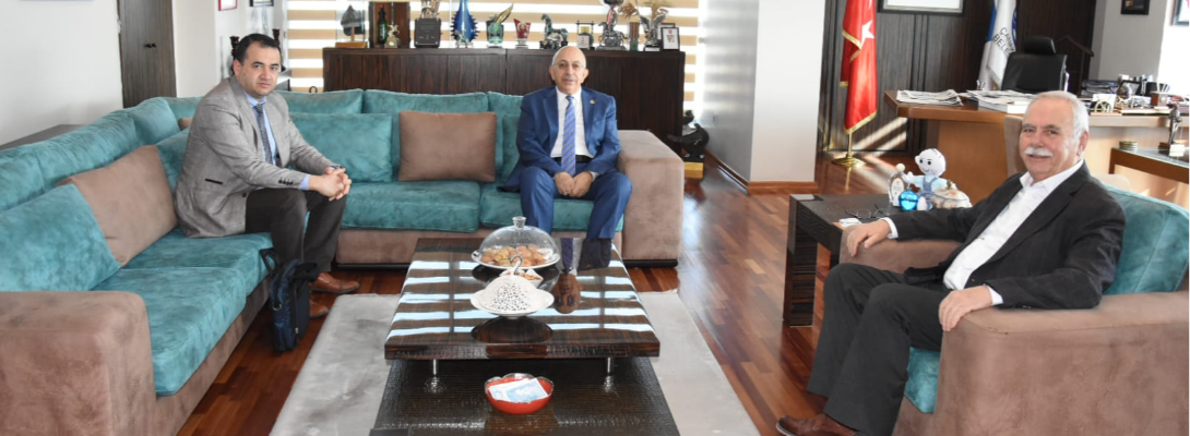 ÇOMÜ Rektörü Prof. Dr. Murat'tan Başkan Gökhan'a Ziyaret