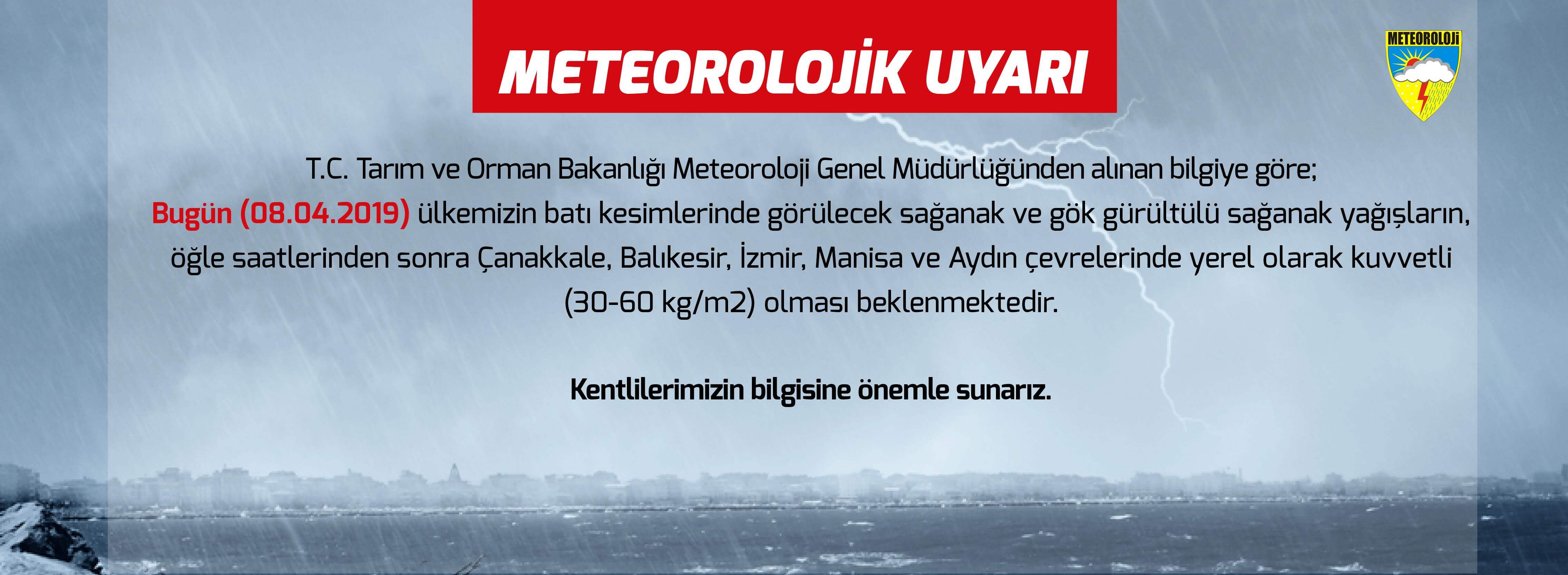 Meteorolojik Uyarı...