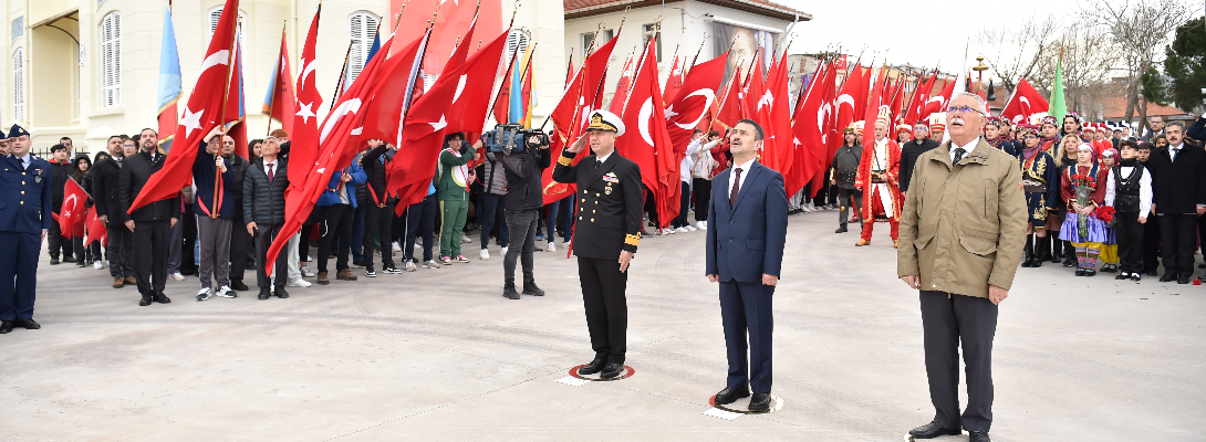 18 Mart Şehitleri Anma Günü ve Çanakkale Deniz Zaferi Etkinlikleri Törenle Başladı