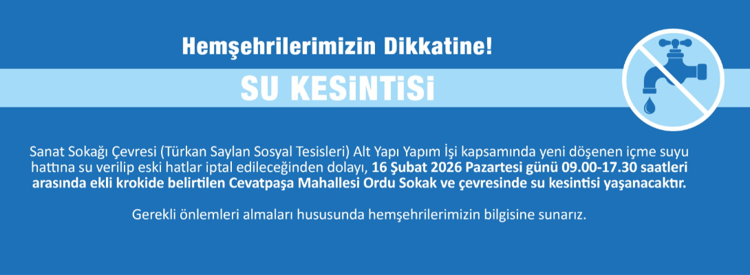 Su Kesintisi Duyurusu