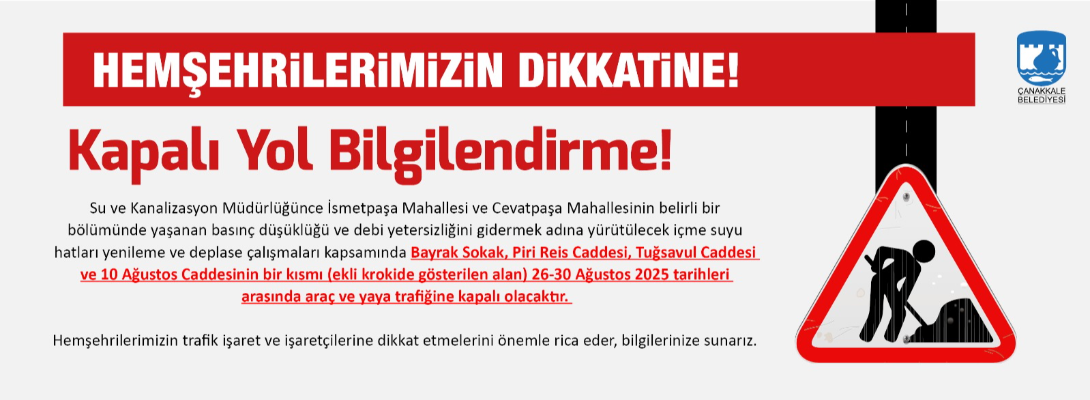 Kapalı Yol Bilgilendirme