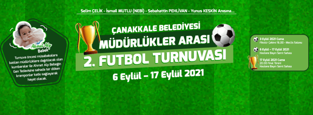 Çanakkale Belediyesi Müdürlükler Arası Futbol Turnuvası Başlıyor