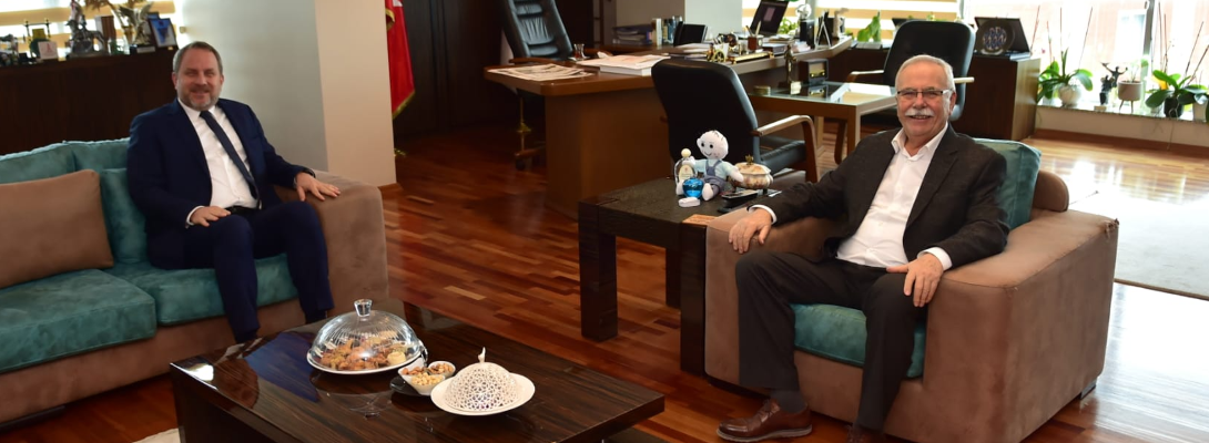 Kale Grubu Yönetim Kurulu Başkan Yardımcısı Osman Okyay'dan Başkan Gökhan'a Ziyaret