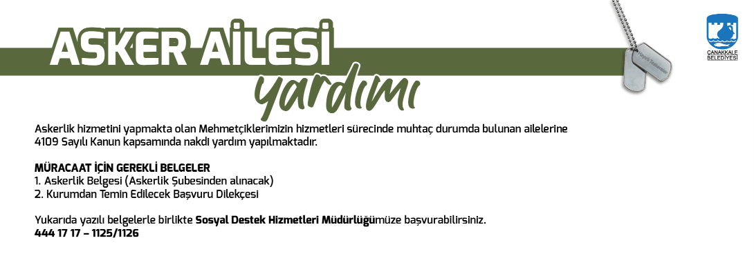 Asker Ailelerimizin Yanındayız