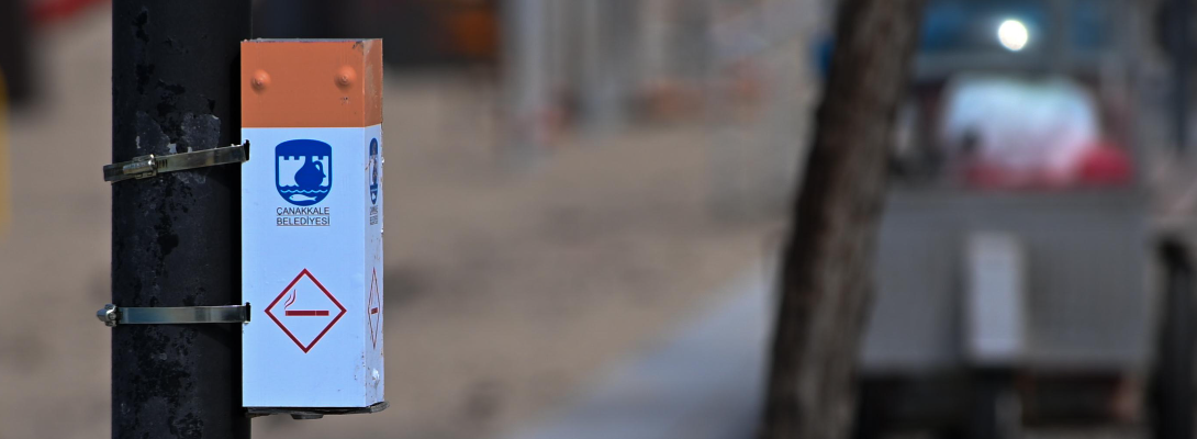 Sigara İzmaritleri için Atık Kutuları Çoğalıyor