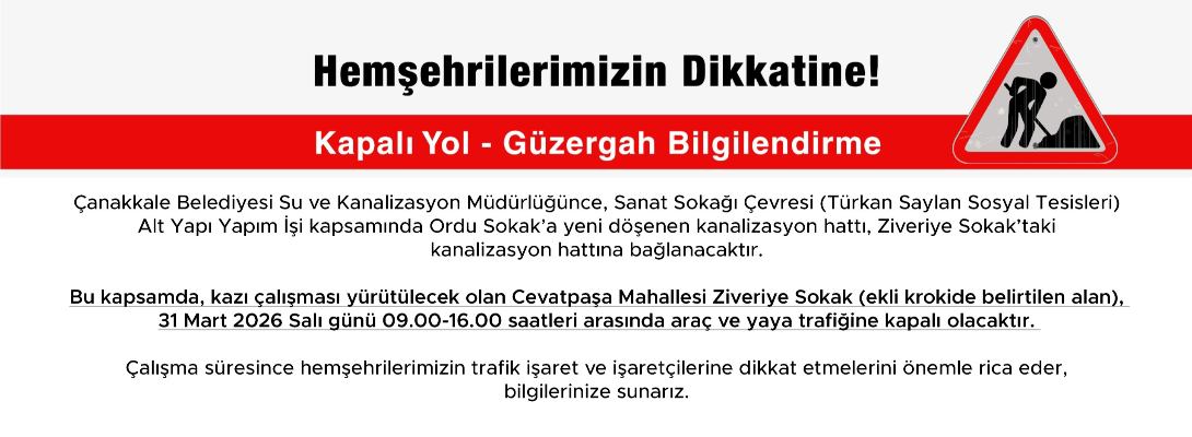 Kapalı Yol Bilgilendirme