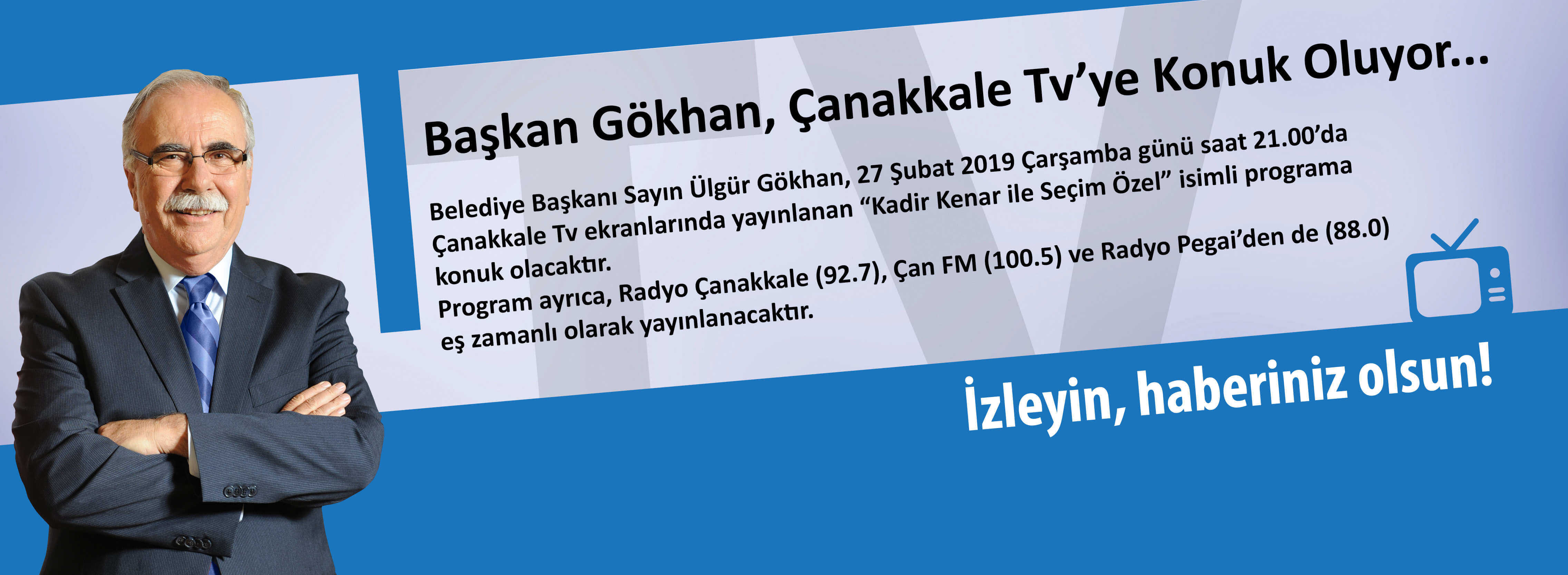 Başkan Gökhan, Çanakkale Tv'ye Konuk Oluyor…