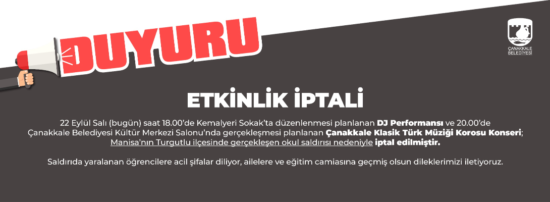 Etkinlik İptali