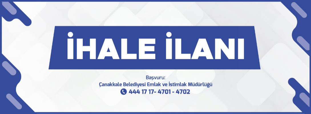 Emlak İstimlak Müdürlüğü İhale İlanı