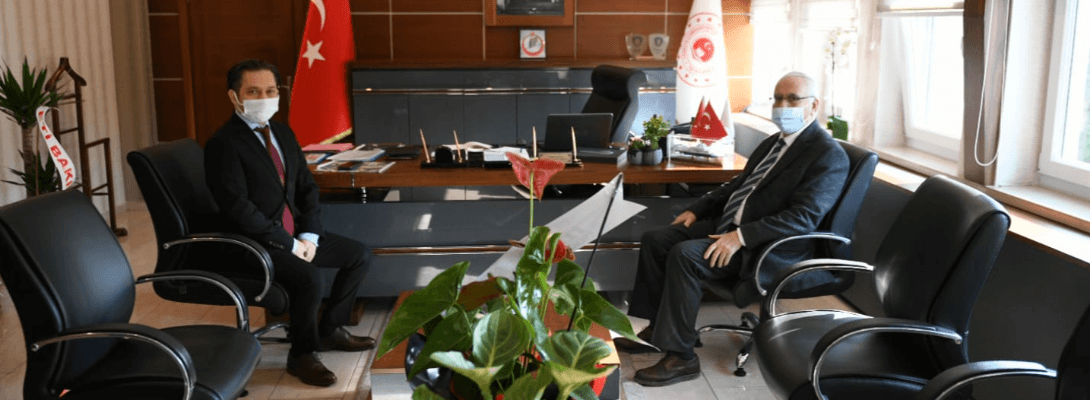 Başkan Gökhan'dan Çevre ve Şehircilik İl Müdürü Çelen'e Ziyaret