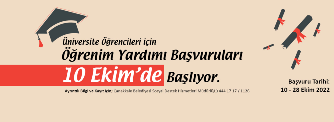 Üniversite Öğrencilerine Yönelik Öğrenim Yardımı Başvuruları 10 Ekim'de Başlıyor