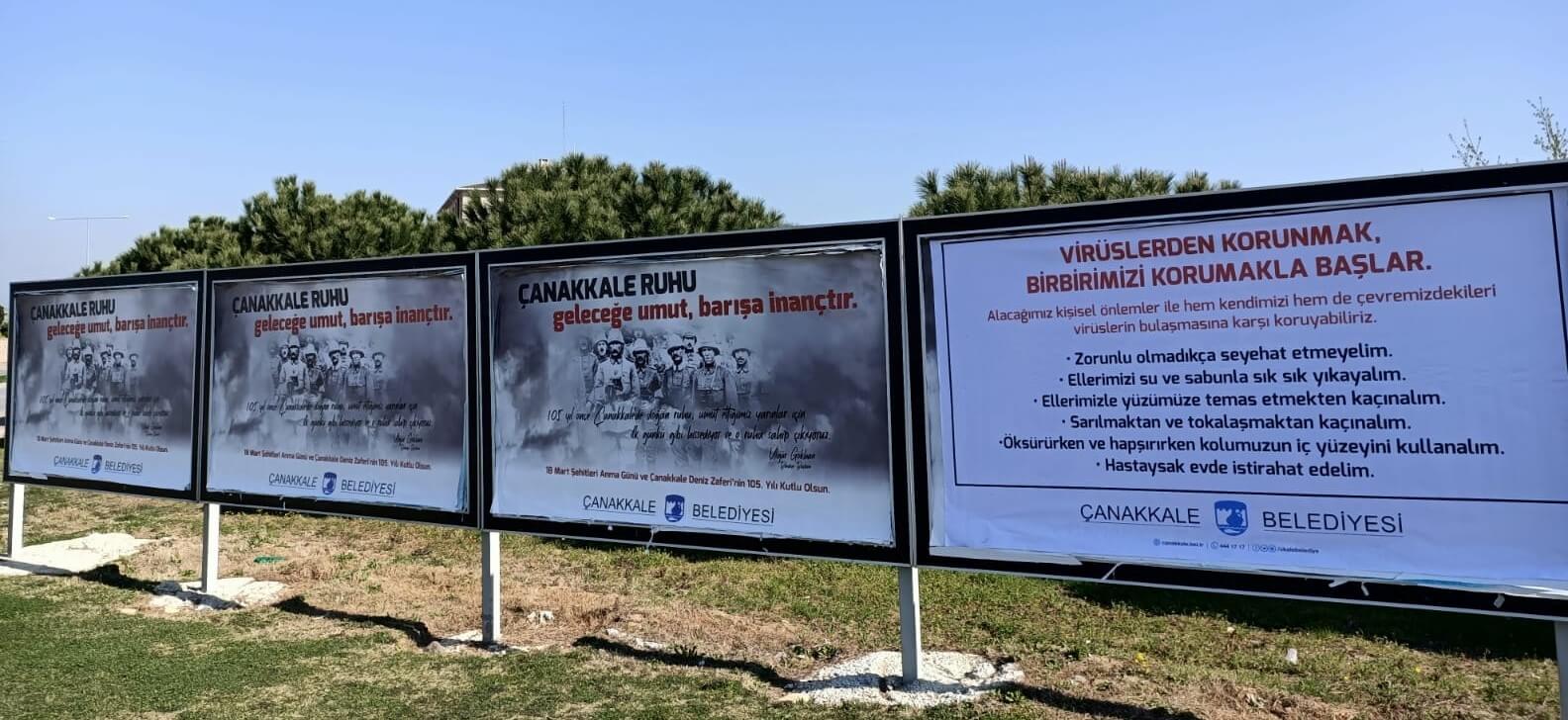 Salgın Hastalık Riskine Karşı Bilgilendirici Görseller Kentin Çeşitli Noktalarına Asıldı...