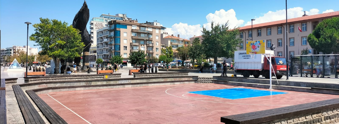 Çağlar Kaynak Basketbol Sahası Festivale Hazırlanıyor…