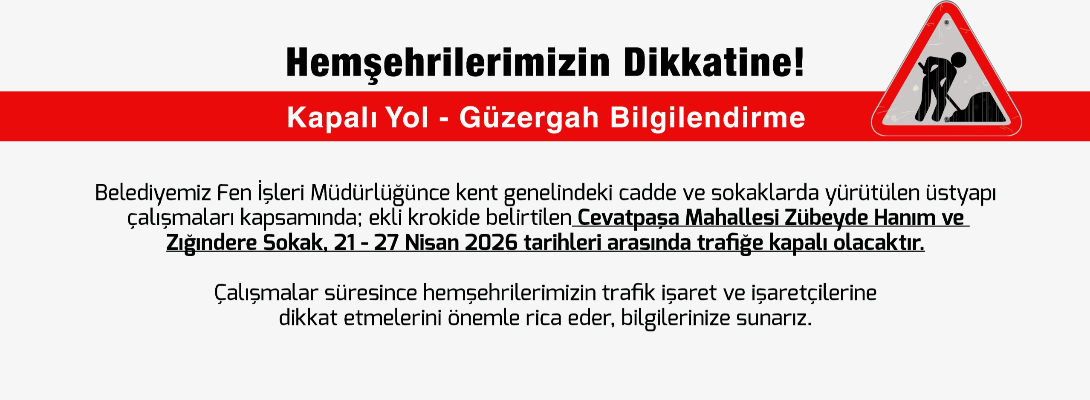 Kapalı Yol Bilgilendirme