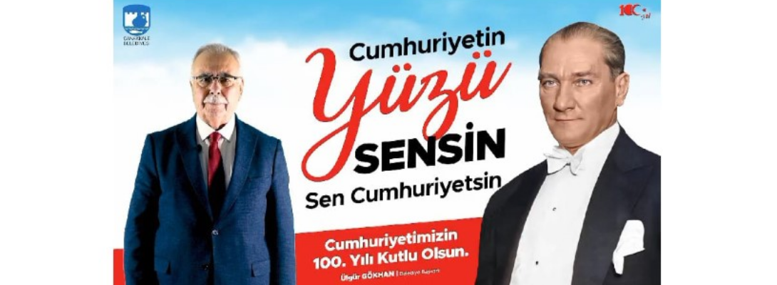 Belediye Başkanı Sayın Ülgür Gökhan'ın Cumhuriyetin 100. Yılı Kutlama Konuşması