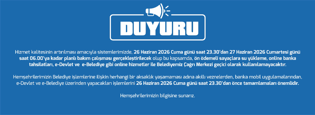 Önemli Duyuru