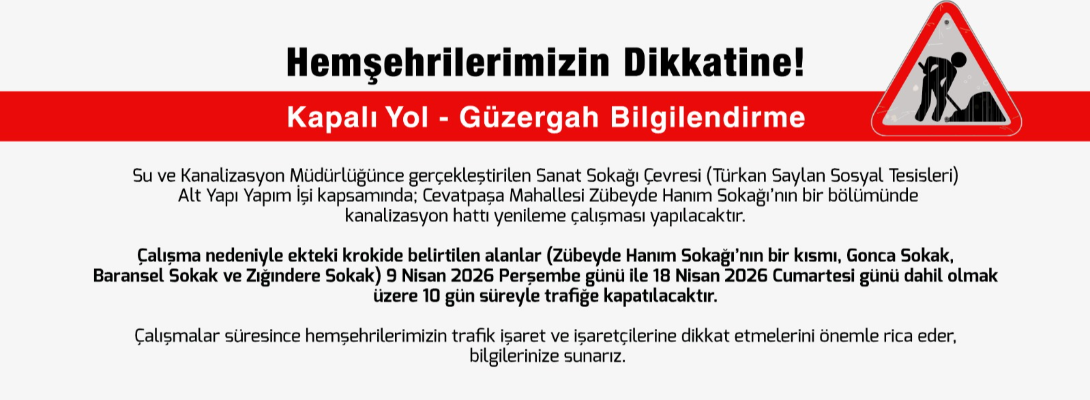 Kapalı Yol-Güzergah Bilgilendirme