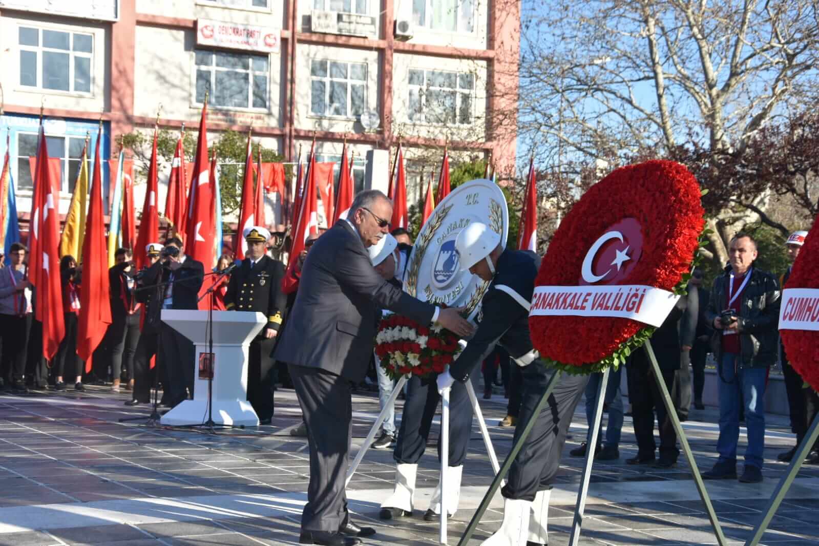 18 Mart Törenleri Kapsamında Atatürk Anıtına Çelenk Sunuldu