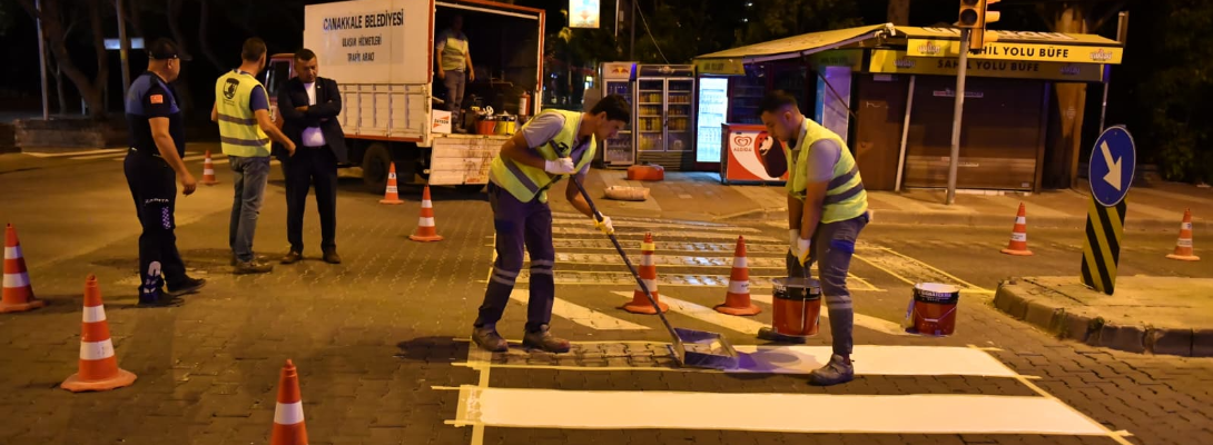 Yol Çizgileri Yenileniyor…