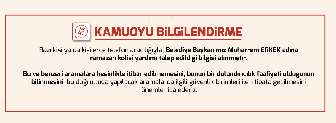 Kamuoyu Bilgilendirme