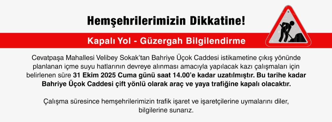 Kapalı Yol Bilgilendirme