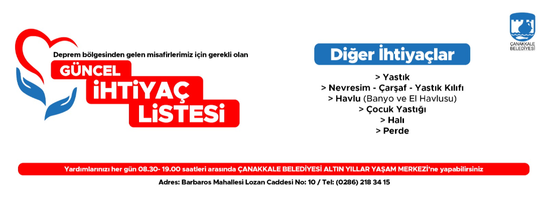 Güncel İhtiyaç Listesi