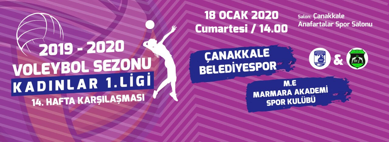 Çanakkale Belediyespor, M.E Marmara Akademi Spor Kulübünü Ağırlıyor