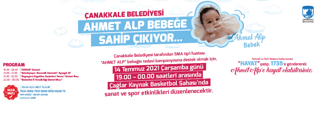 Çanakkale Belediyesi Ahmet Alp Bebeğe Sahip Çıkıyor