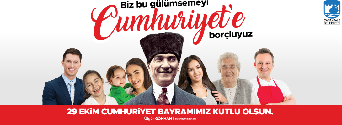 Belediye Başkanı Sayın Ülgür Gökhan'ın 29 Ekim Cumhuriyet Bayramı Kutlama Mesajı