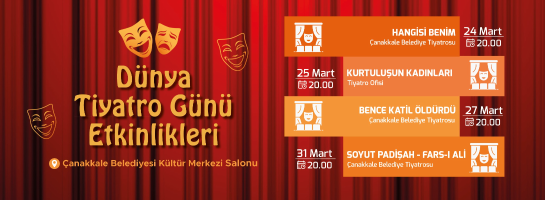 Dünya Tiyatro Günü Etkinliklerinde Buluşalım…